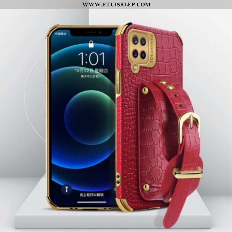 Etui do Samsung Galaxy M12 / A12 Pasek Krokodyla